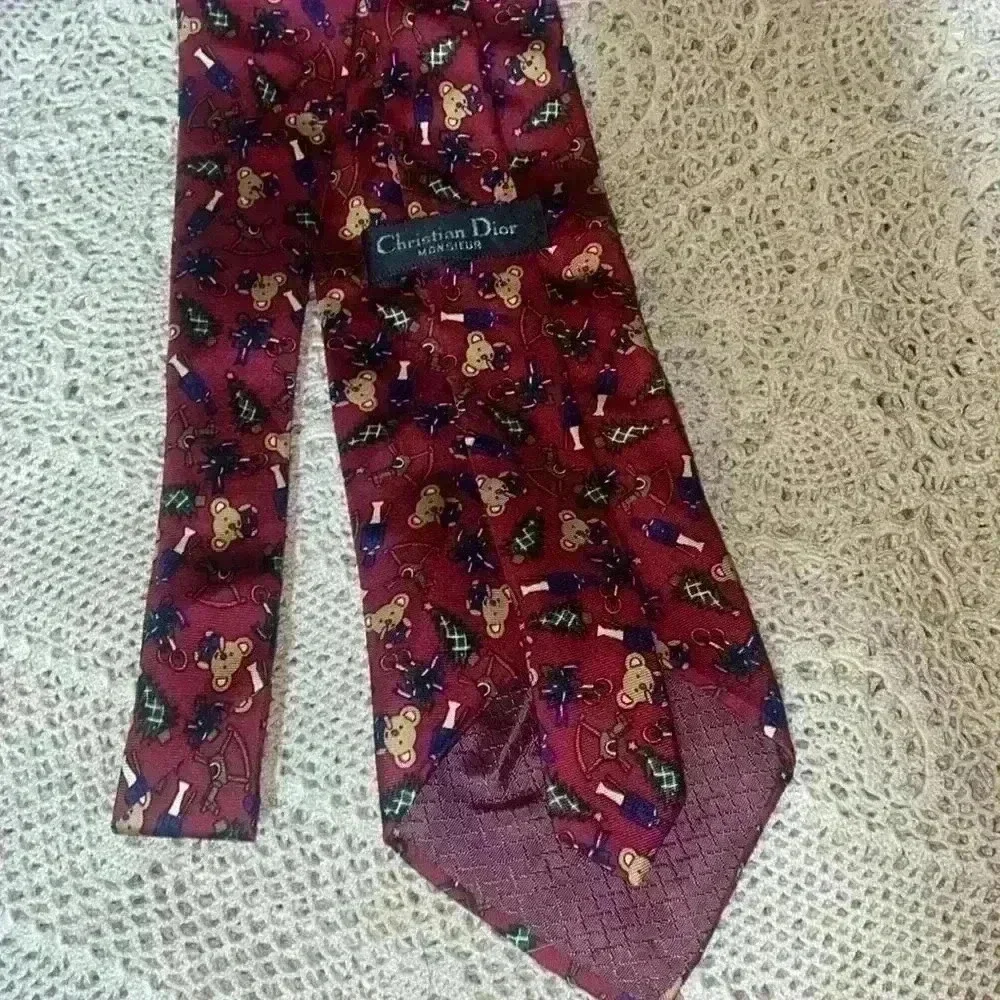 Christian Dior Monsieur all silk Christmas tie